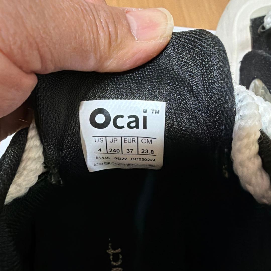 Ocai ブラック ホワイト スニーカー JP240