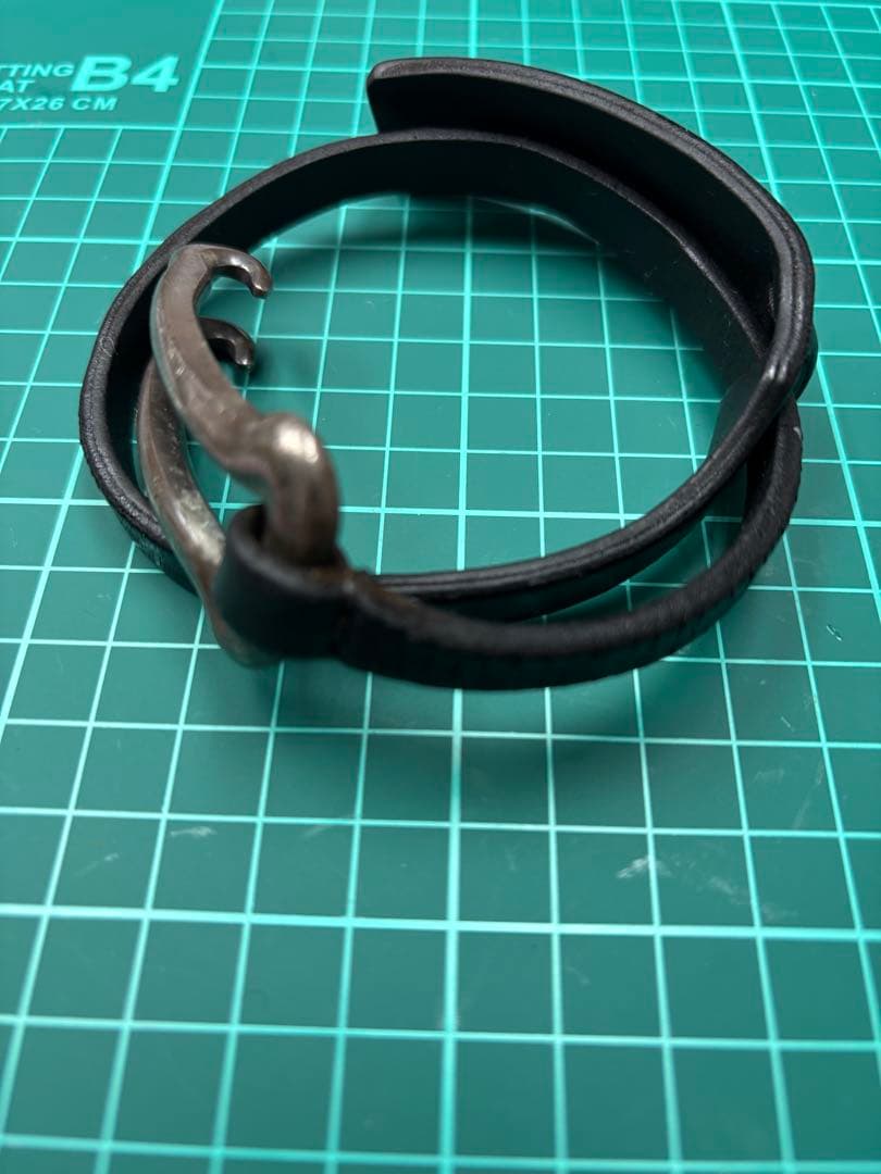 lynch silversmith リンチシルバー レザー×シルバーブレス茶色