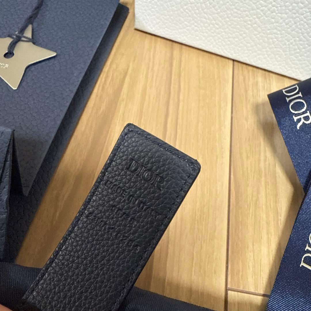 新品　未使用　Dior ブラックレザーベルト　CD ロゴ