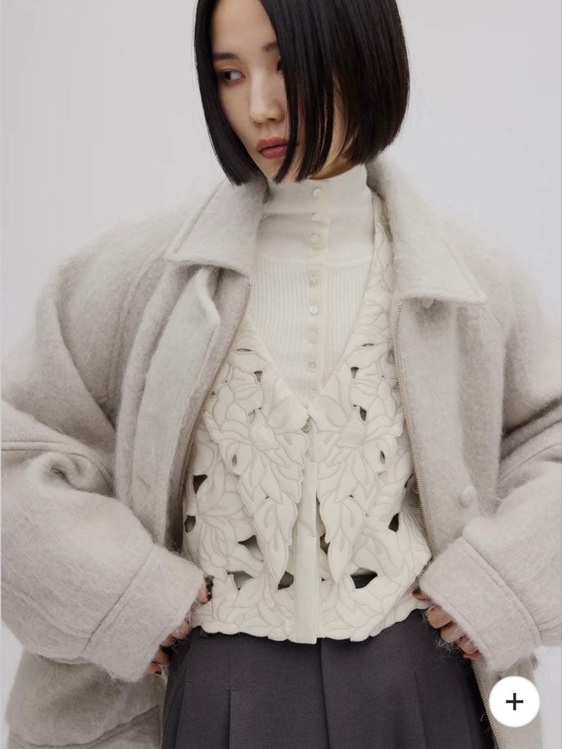 ジャケット・アウター UND MOHAIR SHAGGY FLIGHT JACKET
