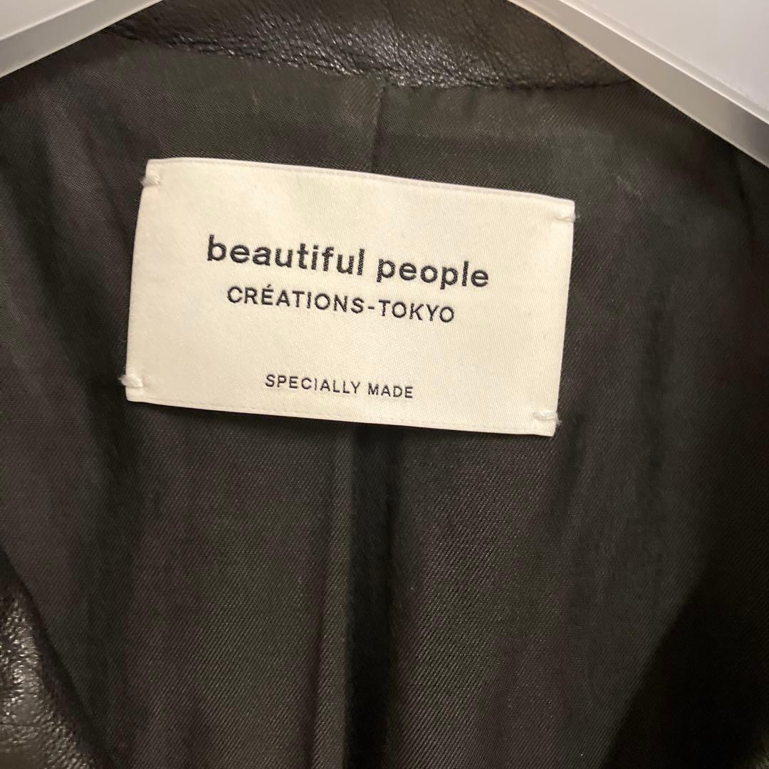 beautiful people レザージャケット サイズ150