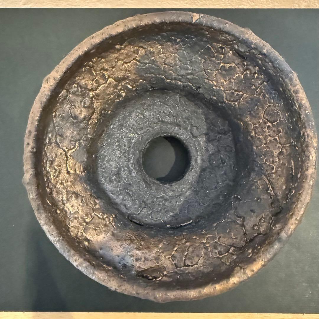 新品未使用 阪本健 作家鉢 植木鉢 黒
