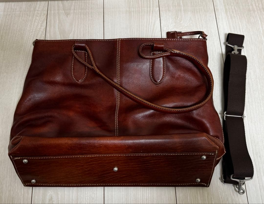 美品　Samsonite DEUX MONCX ブラウン トートバッグ