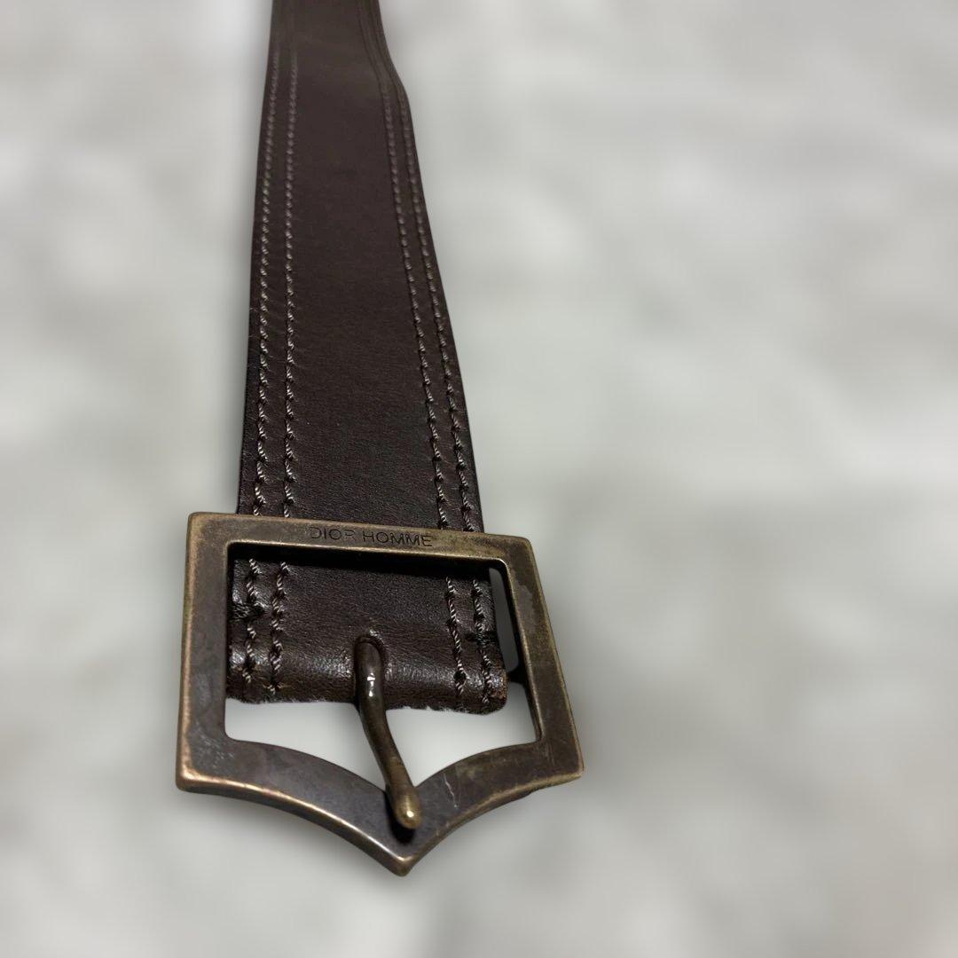 Dior Homme ブラウンレザーベルト