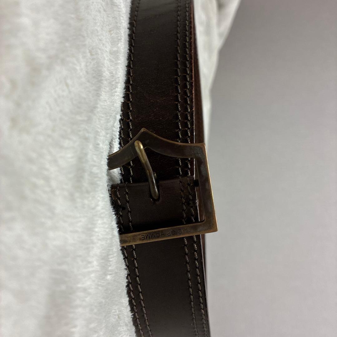 Dior Homme ブラウンレザーベルト