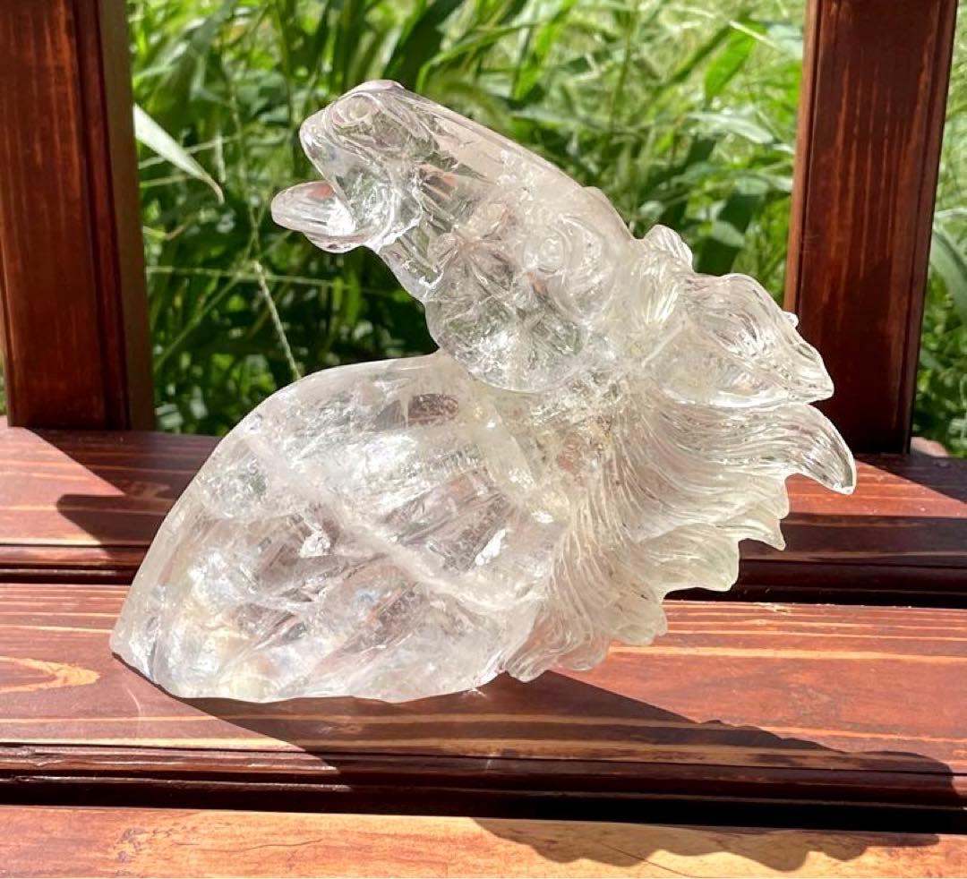 ‪☆水晶〖馬〗置物☆天然石‪☆新品、未使用☆送料無料
