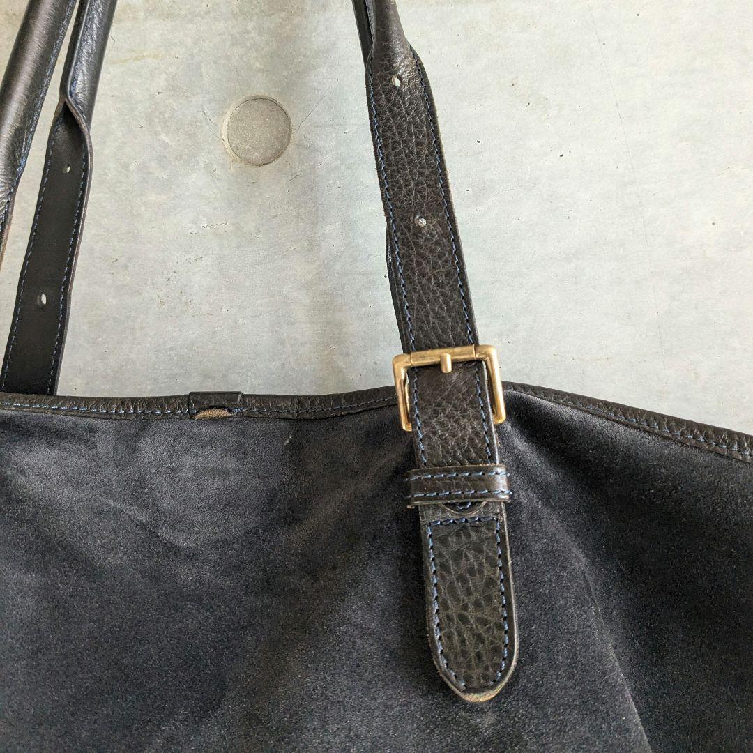 Felisi オールレザートートバッグ 15/25 ネイビー