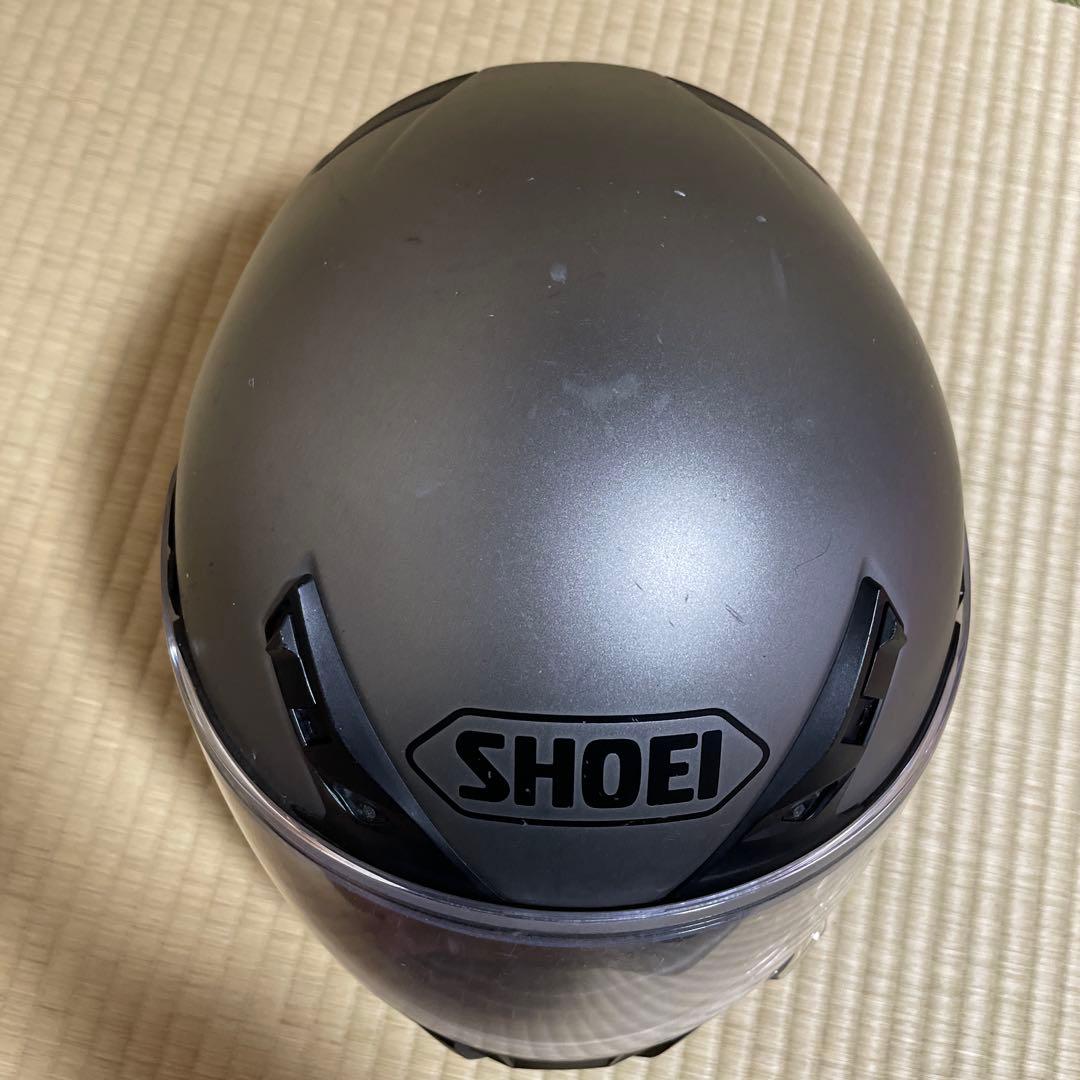 SHOEI フルフェイスヘルメット グレー　バイク グローブ付き