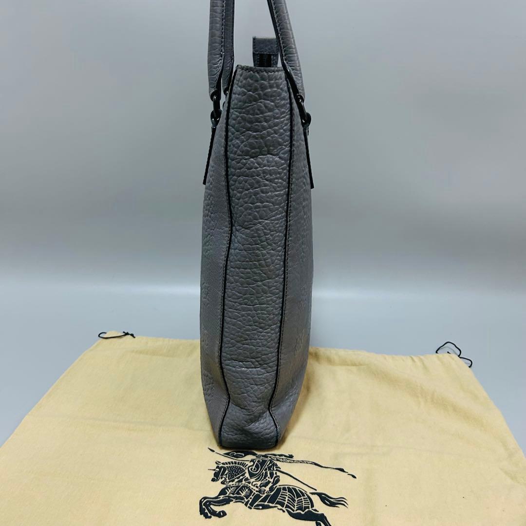 BURBERRY バーバリー トートバッグ エンボス チェック グレイン