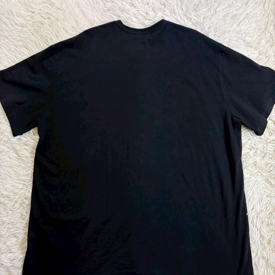 コムデギャルソンオムプリュス 刺繍Tシャツ 花柄 黒 L 日本製 AD2021