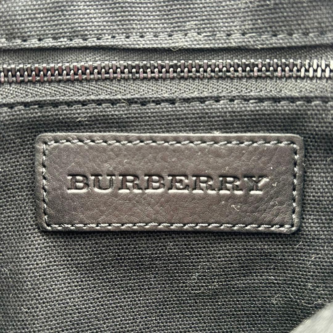 BURBERRY バーバリー ミニボストンバッグ チェック ブラウン 保存袋付き