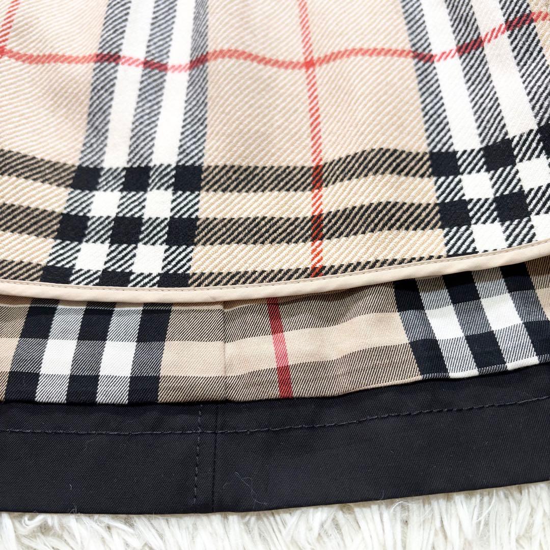 ✨高級感✨バーバリー　ライナー付き　トレンチコート　ノバチェック　ブラック　38