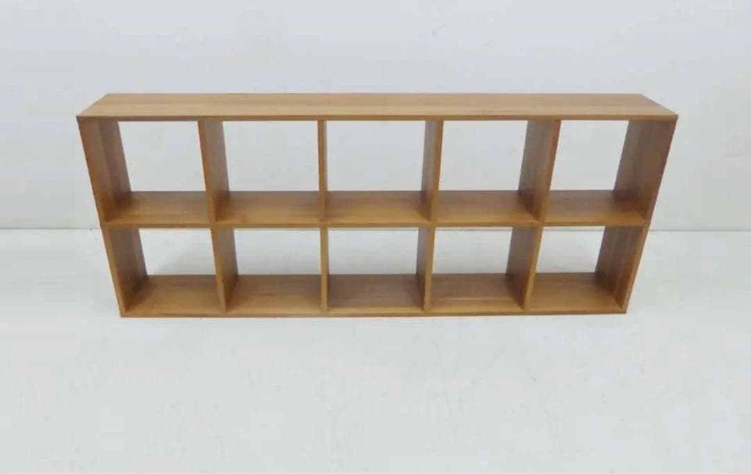 無印良品 ウォールナット スタッキングシェルフ 本棚 収納ボックス付 セット