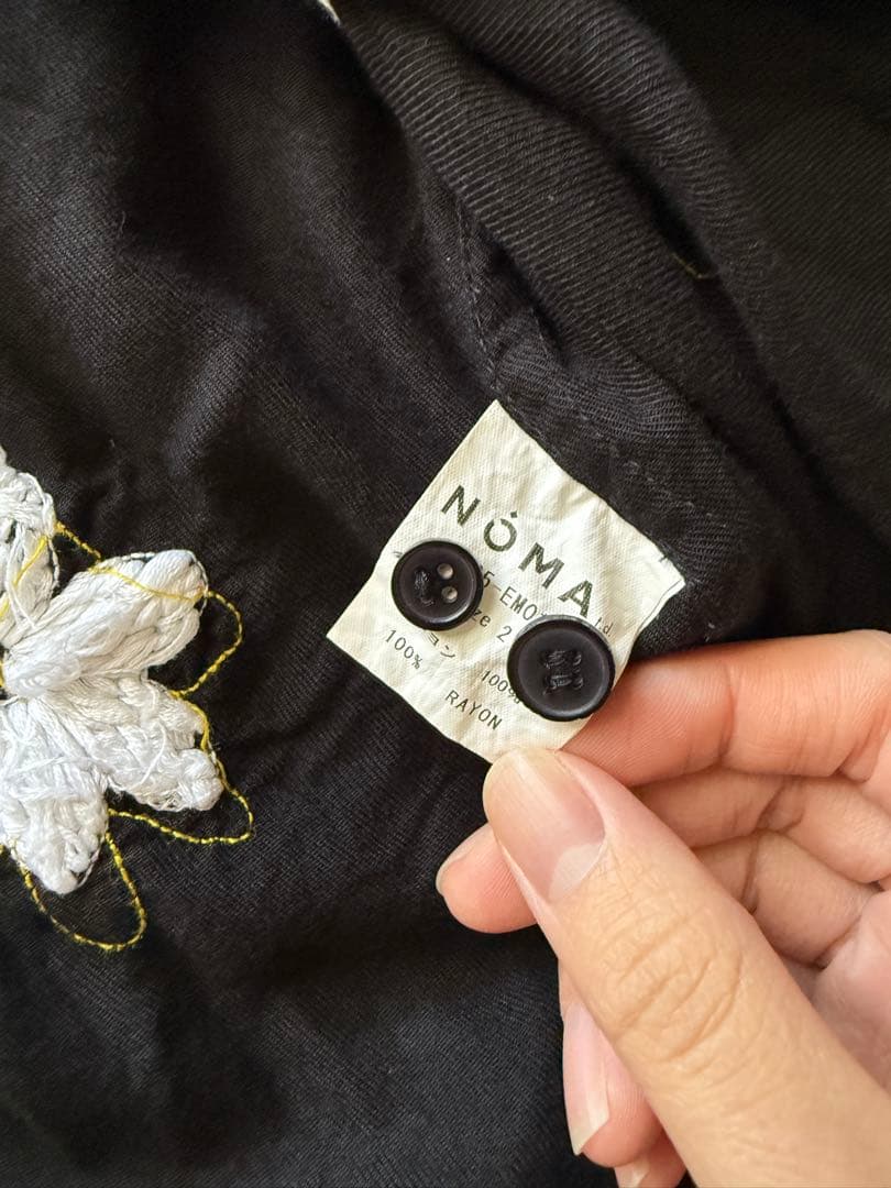 トップス NOMA t.d. Floral Hand Embroidery Shirt
