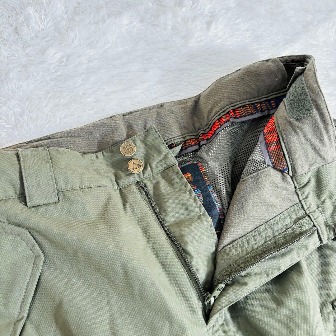 658 美品✨BURTON バートン スノボウェア メンズ パンツ カーキ L