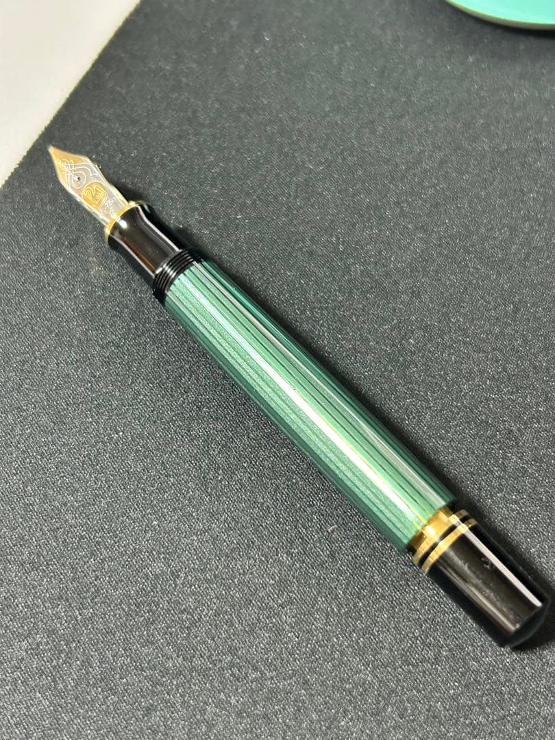 ペリカン M800 緑縞　グリーンストライプ