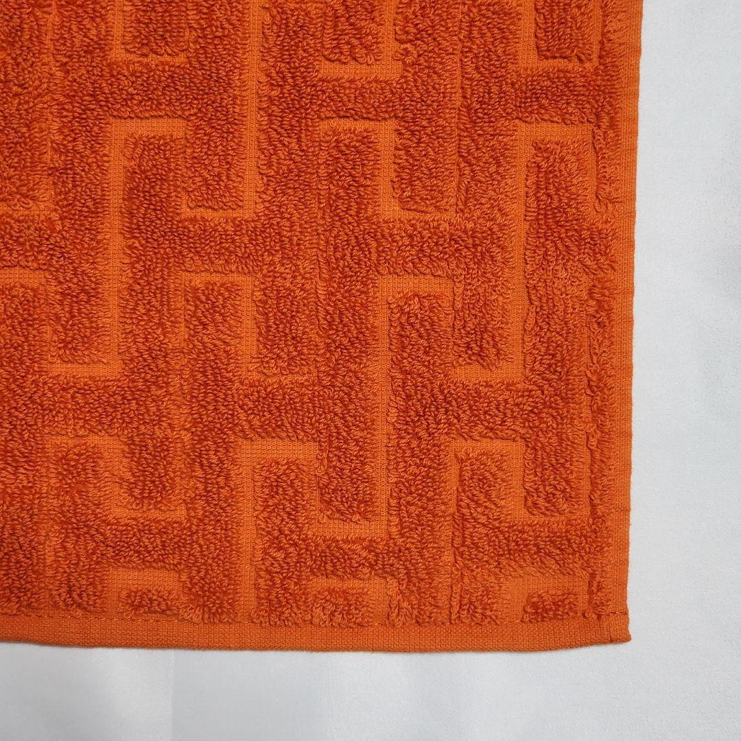 未使用品★HERMES★ タオル バスタオル ステアーズ 綿100％ オレンジ.
