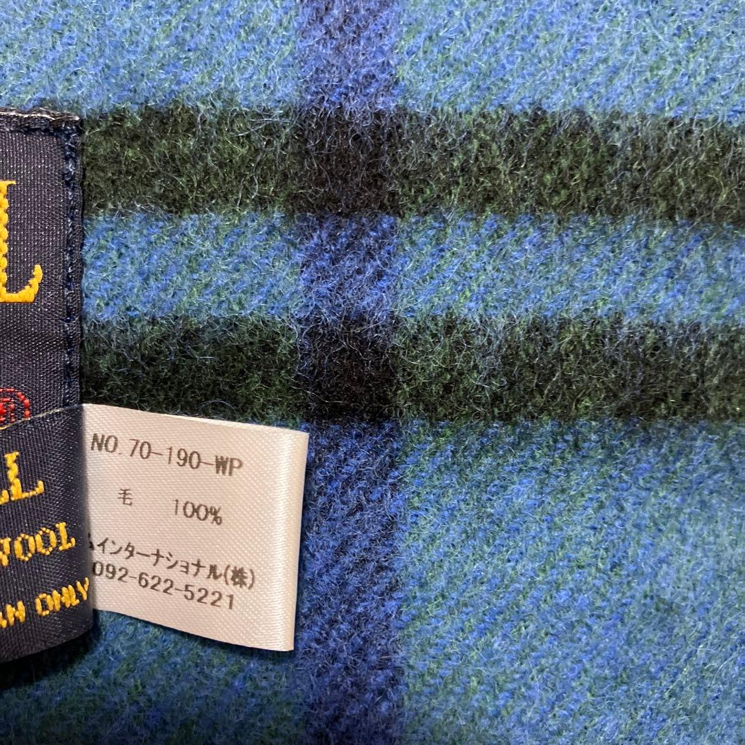 新品未使用TWEEDMILL ツイードミル ストール2025AW ブルーグリーン