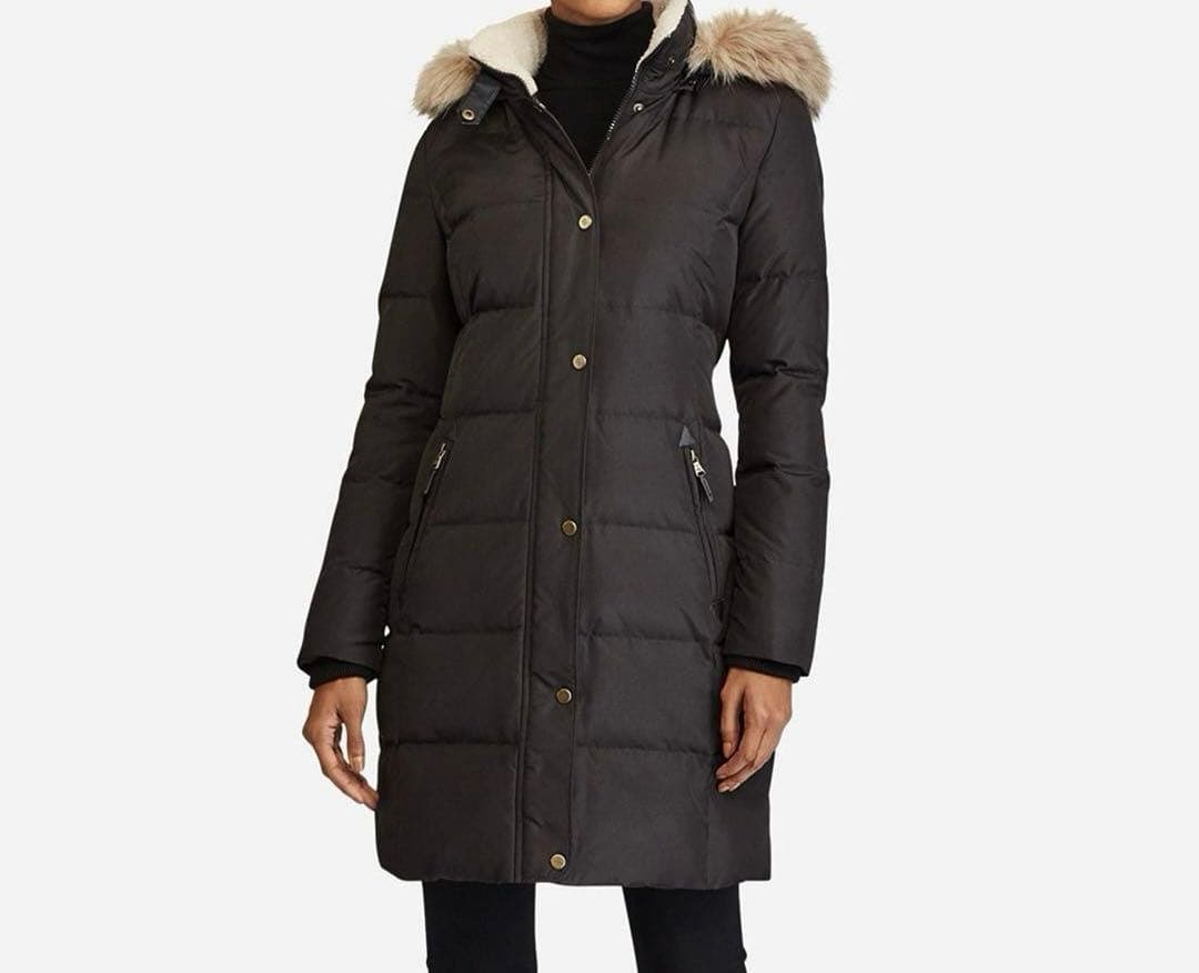 RALPH LAUREN ローレンラルフローレン　ファー　ボア　ダウン　コート