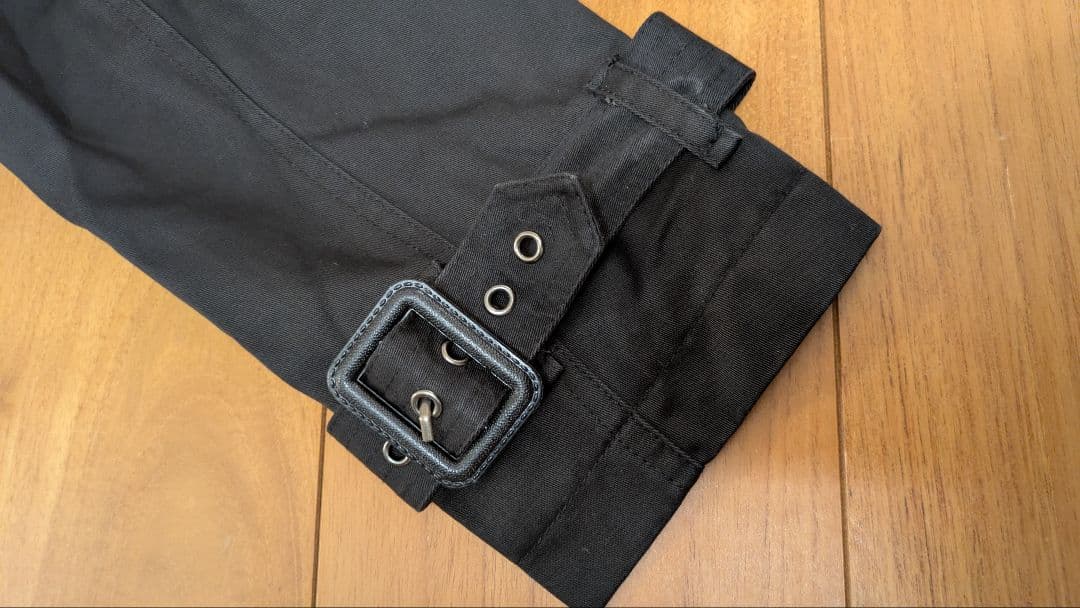 【BURBERRY LONDON】トレンチコート M 黒 ブラック メンズ