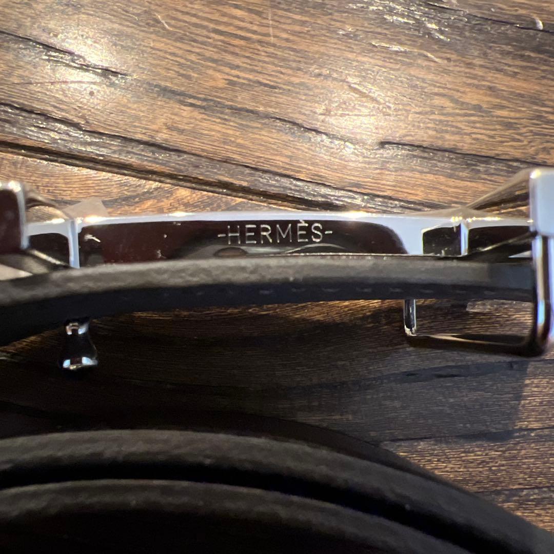 【ほぼ未使用 】HERMES エルメス Hオカレ レザーベルト 85 ブラック