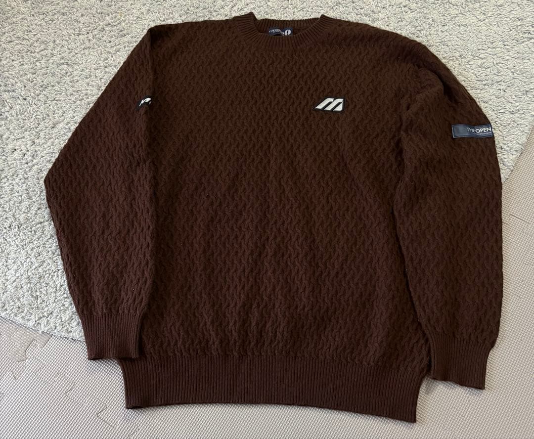 MIZUNO THE OPENカシミヤ100% セーター　ゴルフウェア　ケーブル