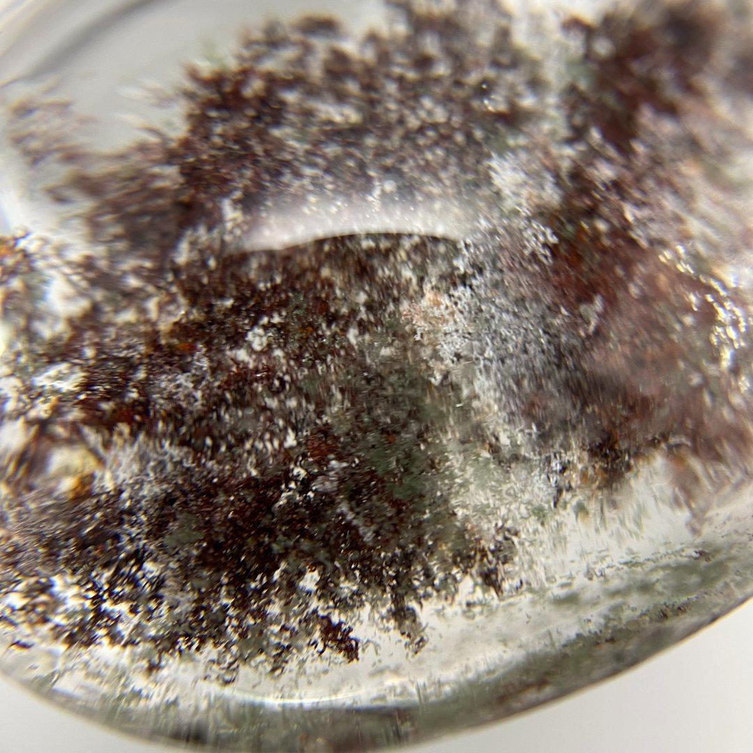 ガーデンクォーツ　穴あき　ルース　天然石　インクォーツ　a10122