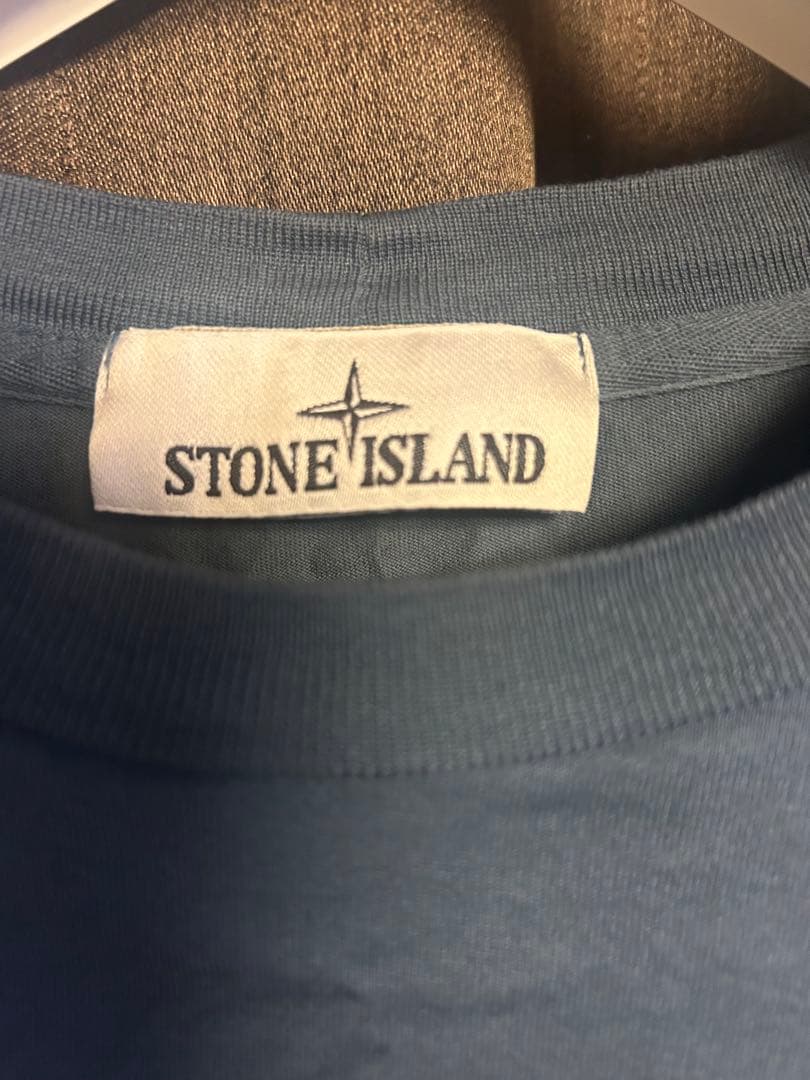 STONE  長袖カットソー ブルーネイビー