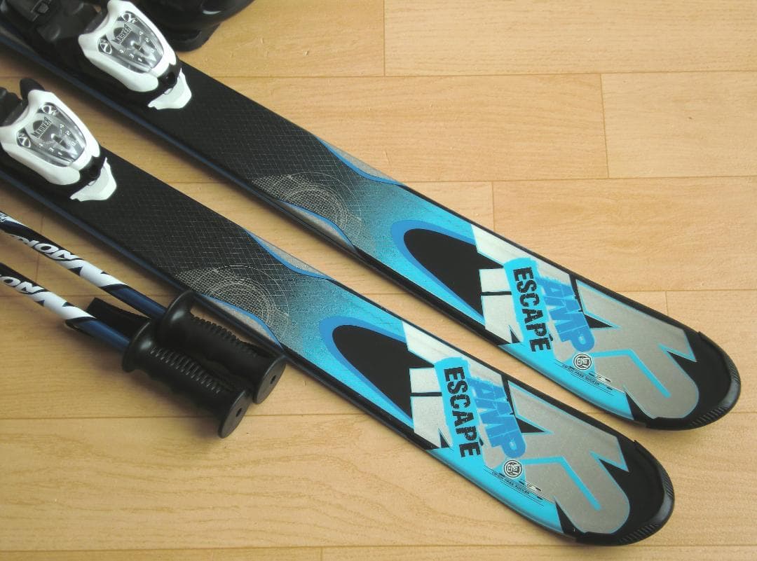 ■■送料無料■K2＋Hart■ジュニア用スキー4点セット■136/24■WAX■