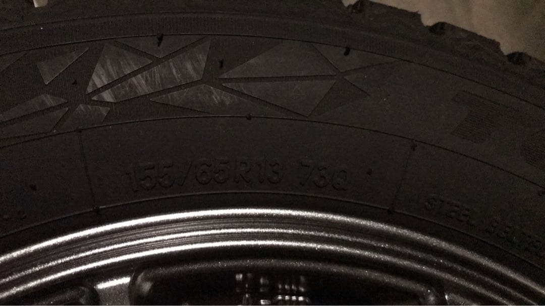 スタッドレスタイヤ 155/65R13 5スポーク