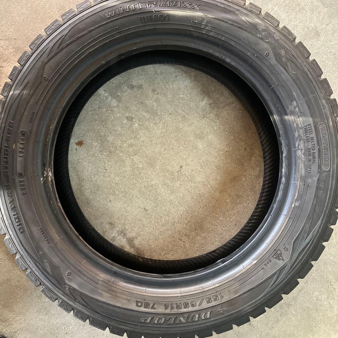 スタッドレスタイヤ 155/65r14 ４本
