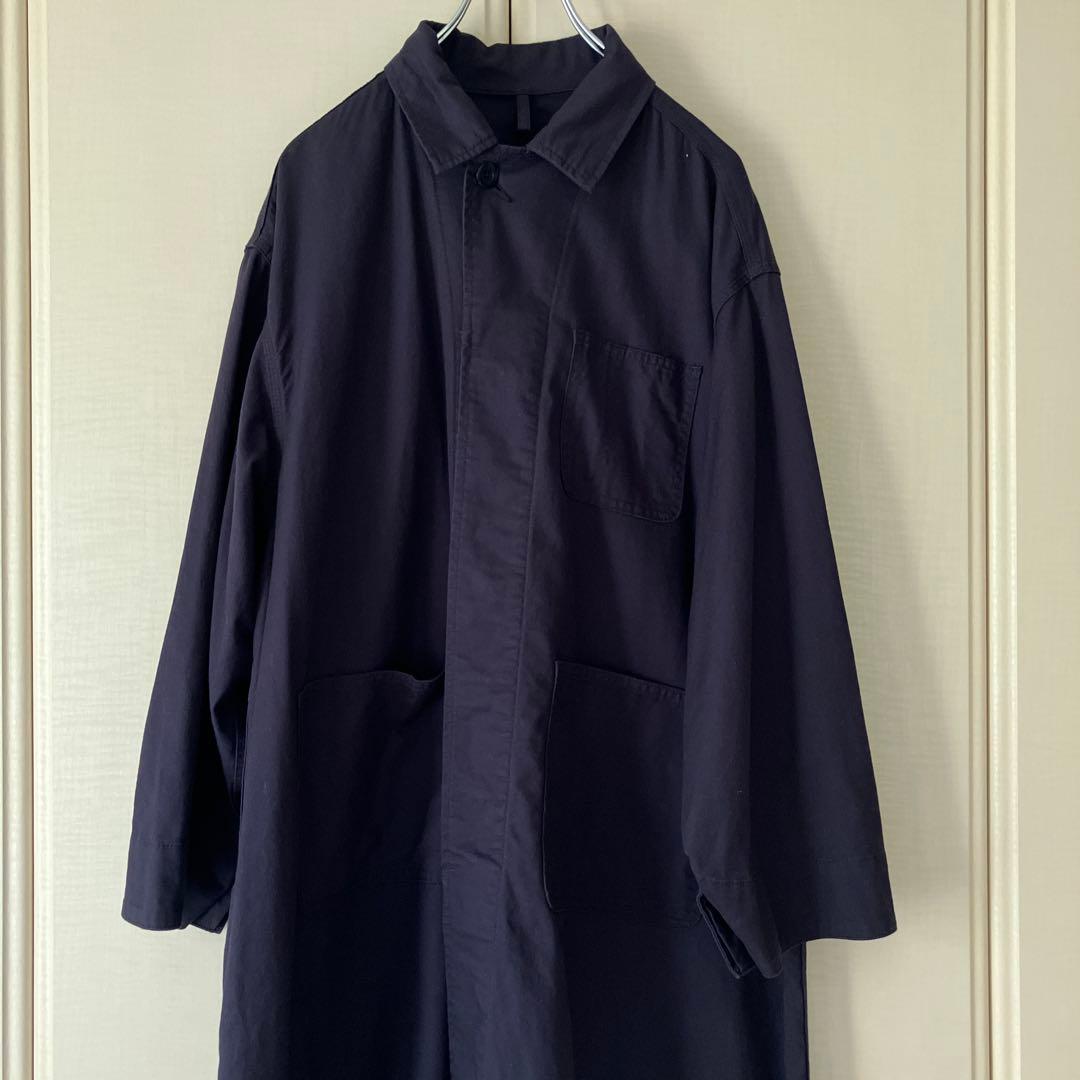 BEAMS BOY コットンツイルワークコート　ネイビー