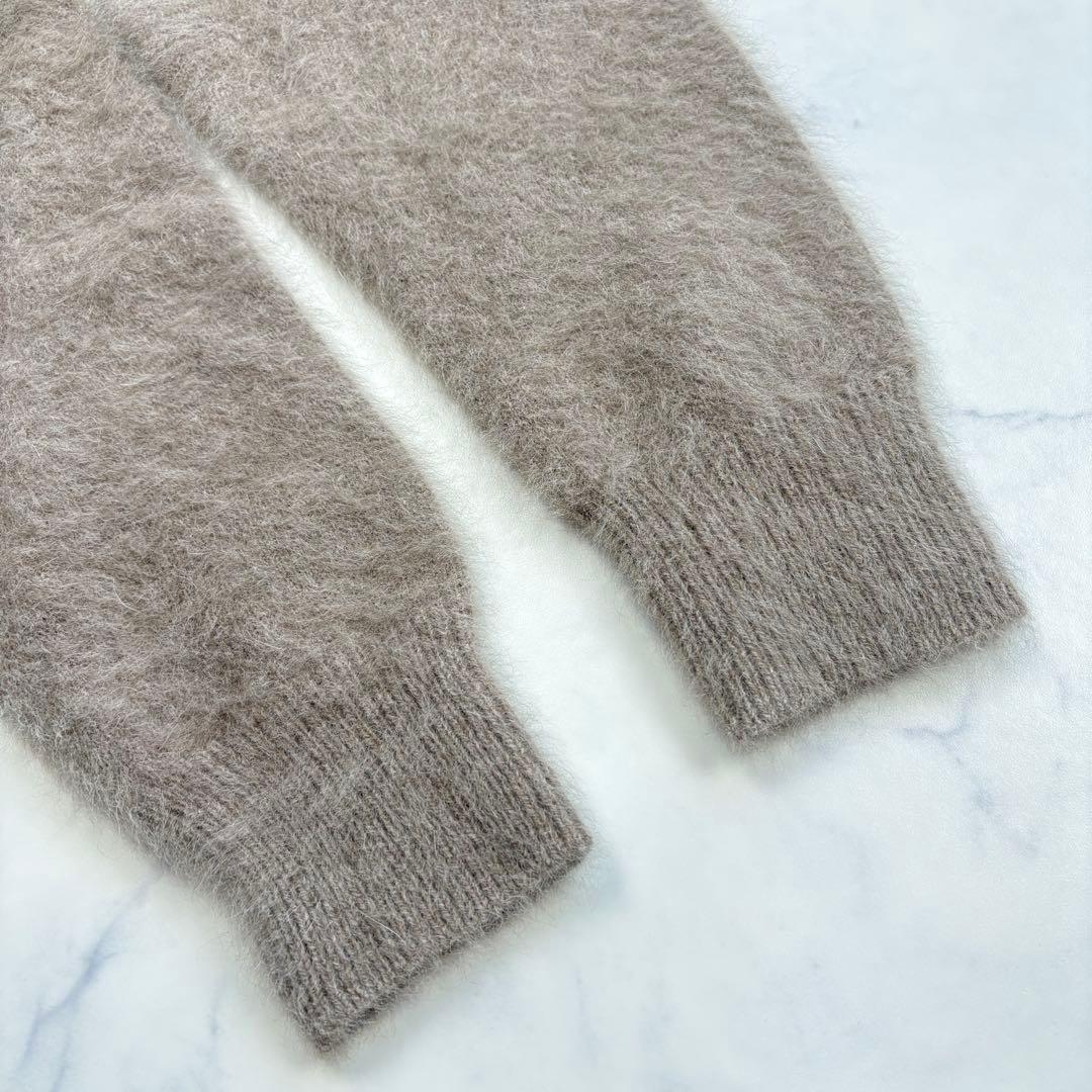 美品 バンヤードストーム FOXカシミヤVネックニット 24AW モカブラウン
