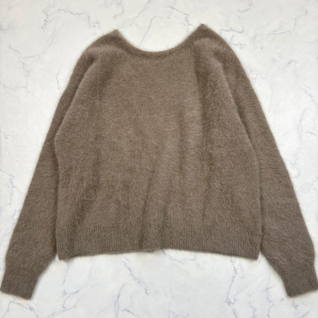 美品 バンヤードストーム FOXカシミヤVネックニット 24AW モカブラウン