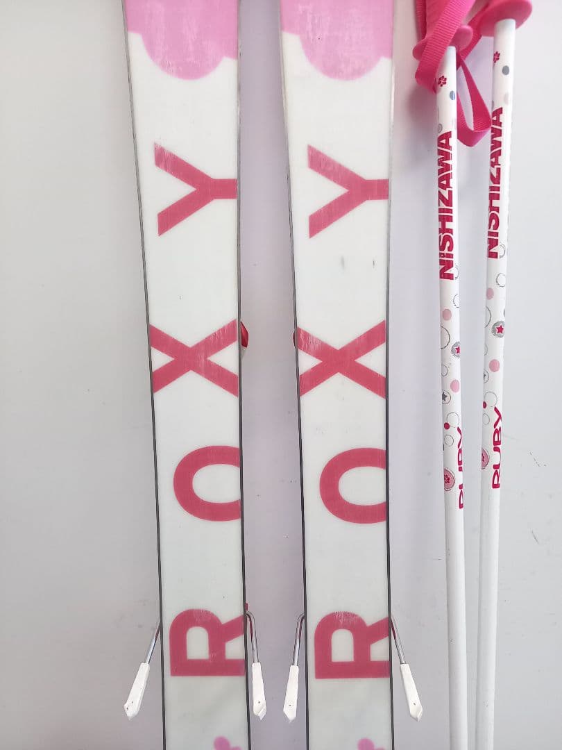 ROXY ジュニアスキーセット 板120cm ブーツ白19～20cm.黒21cm