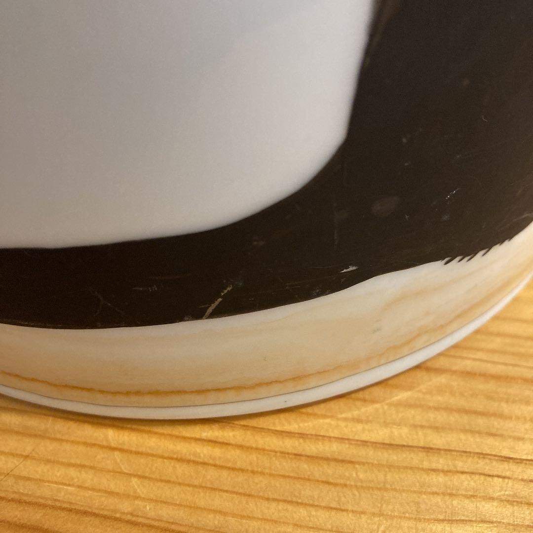 伊万里焼　磁器のごみ箱　猫と梅