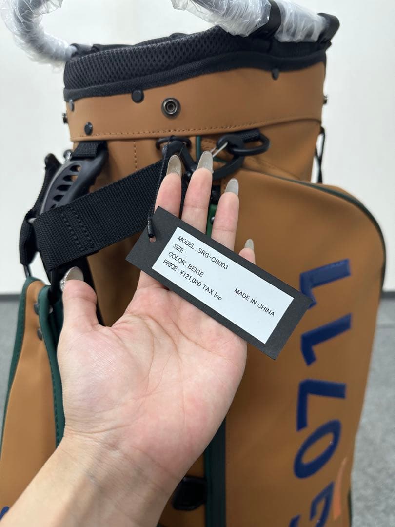 【新品未使用】SRG 0711 ゴルフ キャディバッグ ブラウン カーキ