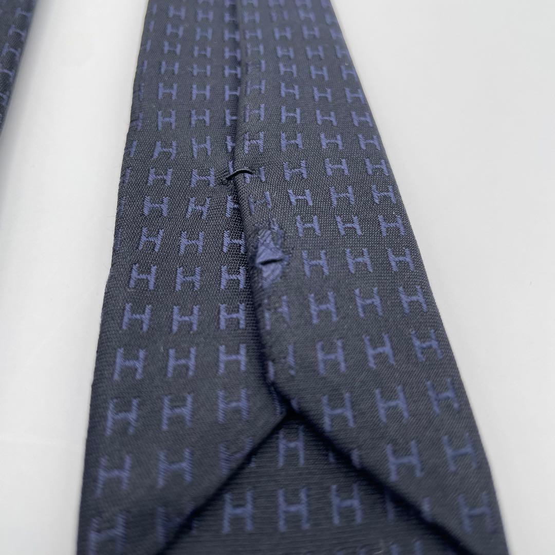✨現行モデル✨HERMES ネクタイ H柄 ファソネ ビジネス H織 高級シルク