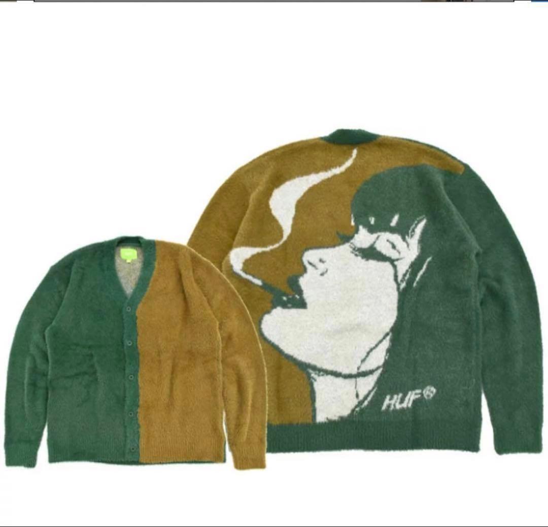 完売品】HUF(ハフ)FEELS GOOD CARDIGAN /カーディガン