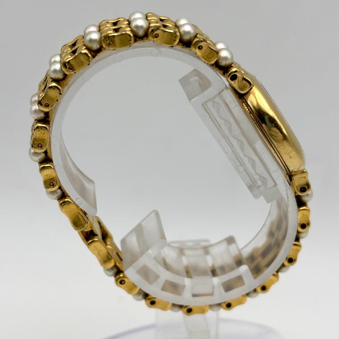 【希少】MIKIMOTO ミキモト 腕時計 パール シェル 18KGP ブレス