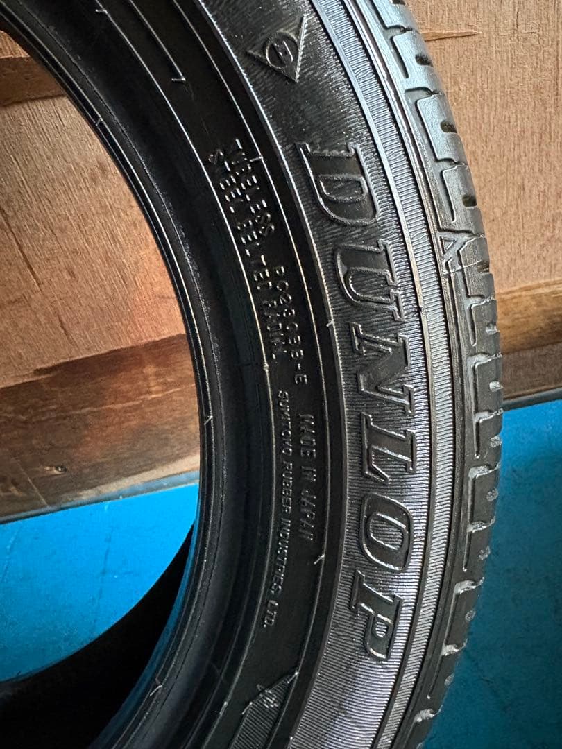 DUNLOP 2023年製155/65R14 中古タイヤ4本セット 送料　無料