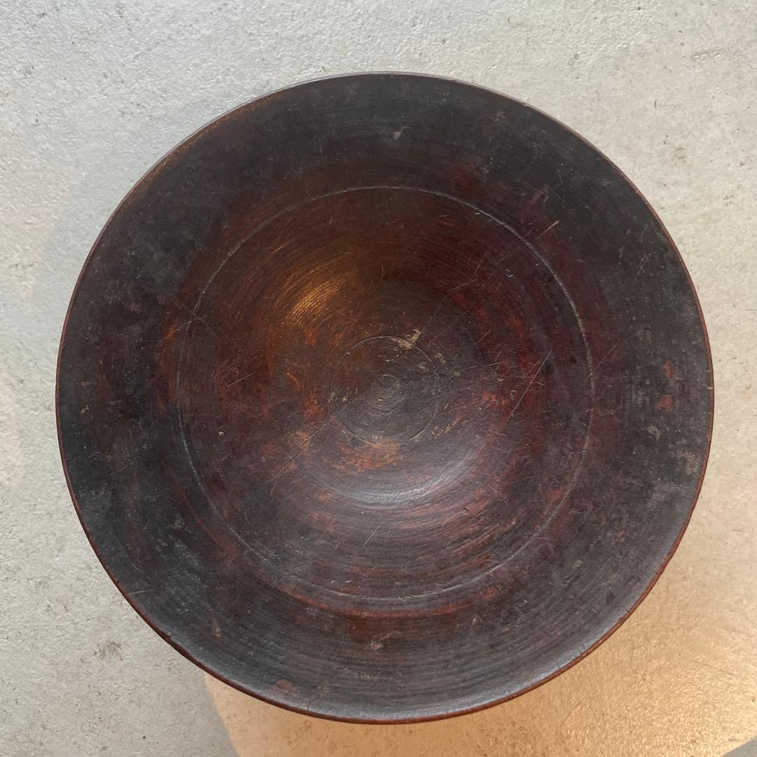 【お値下げ中】李朝　高台皿　木製蔡器　祭器　中国茶