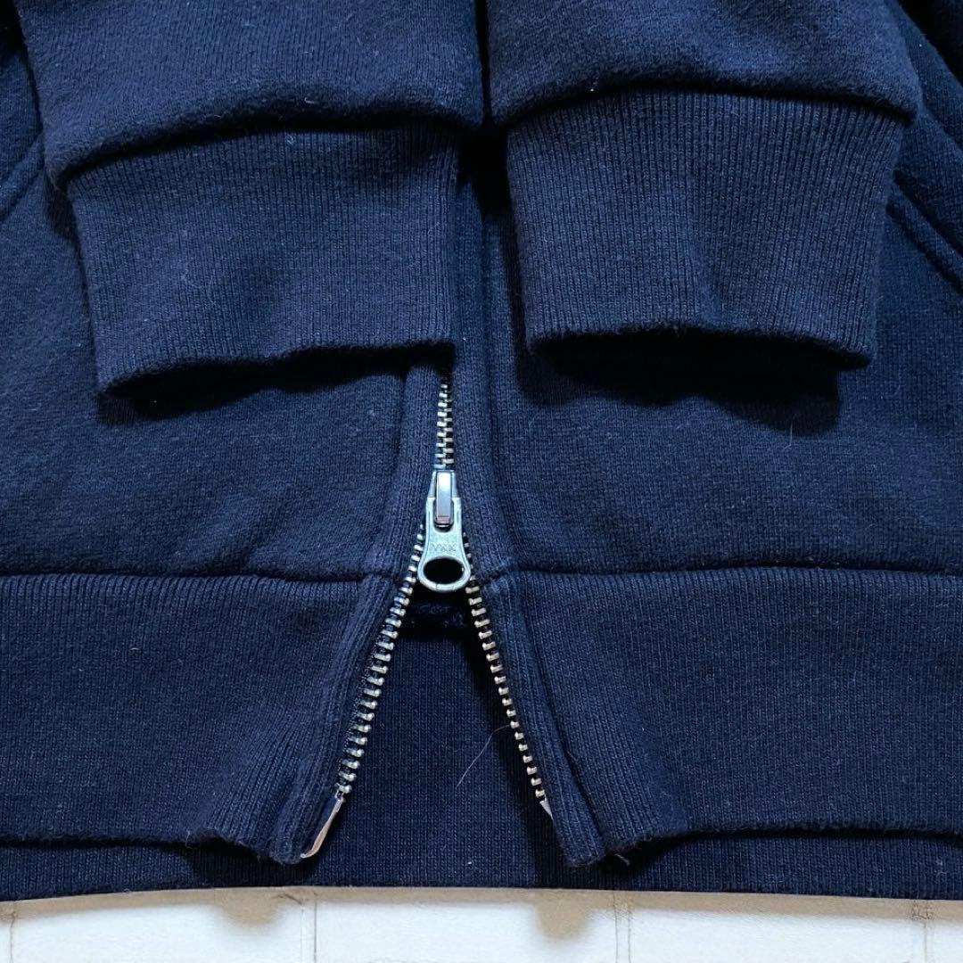 【美品】パーリーゲイツ　パーカー　ダブルジップ　刺繍　ロゴ　M