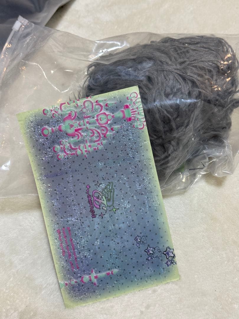 即日発送eyeellike21AWグレー フェイクファー 耳あて　y2k 00s