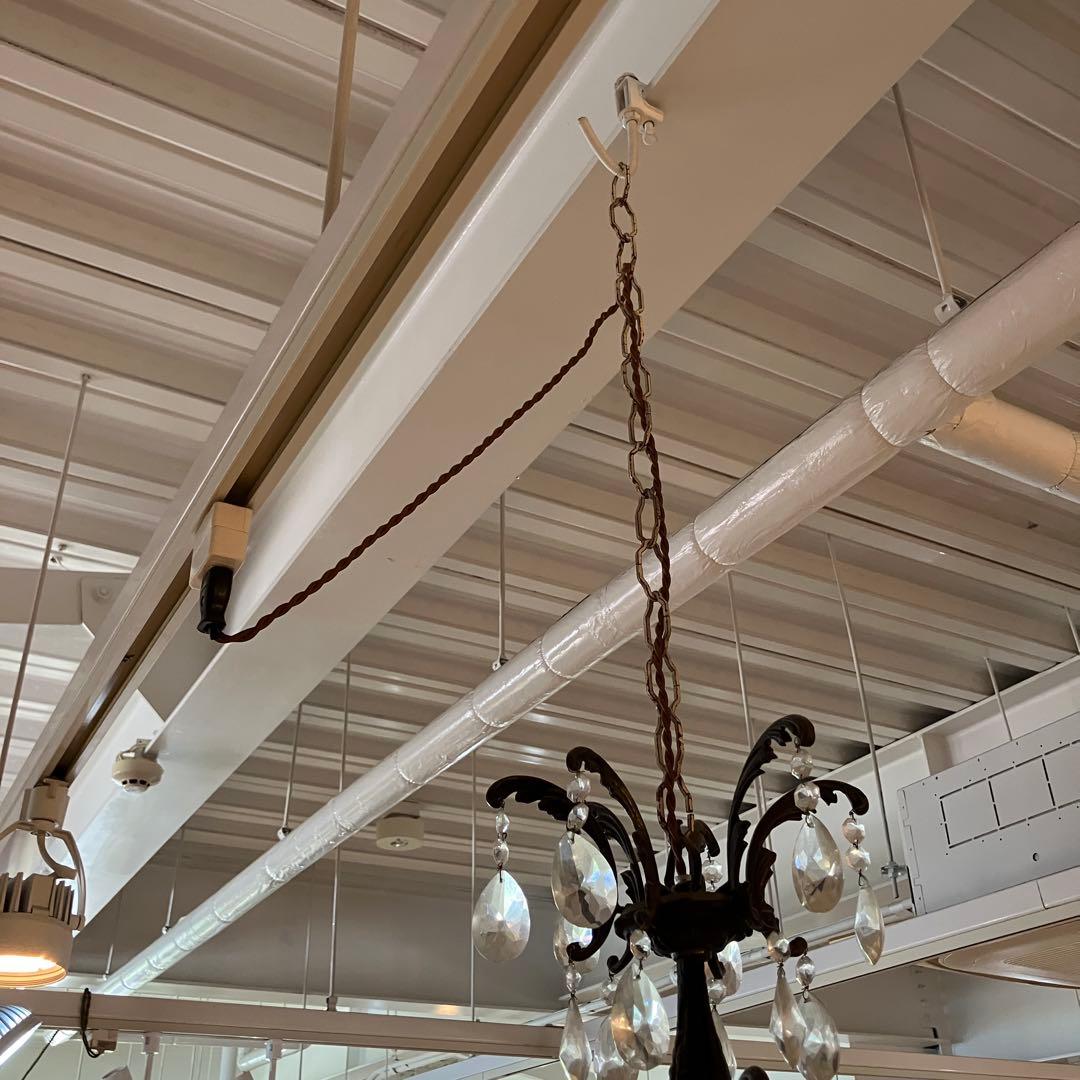 アンティーク　シャンデリア　照明　黒　ブラック