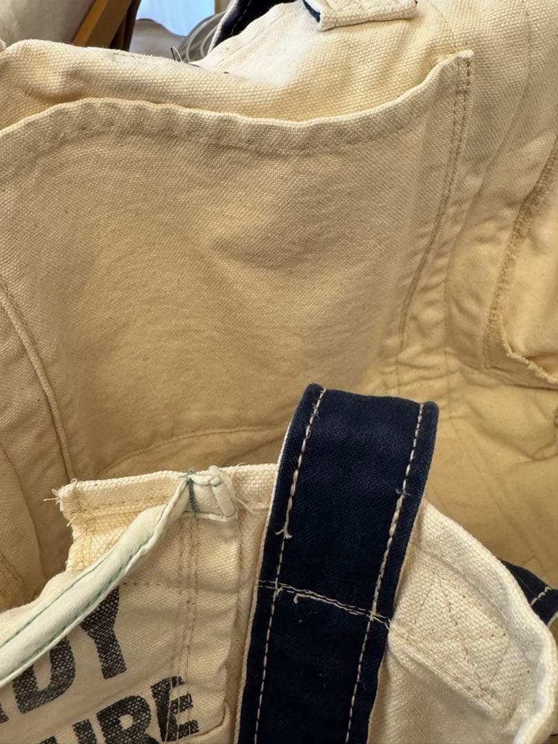 【未使用に近い】デニム＆ダンガリー　ミッキー　トートバック　大きめ‼︎