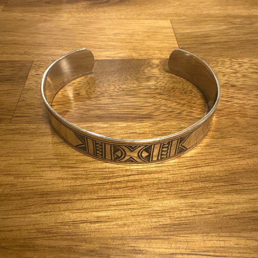 トゥアレグ族　シルバー　バングル　本物　ブレスレット　銀　Touareg