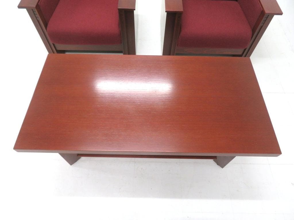 コクヨ　フランクロイドライト　タリアセン　応接　ソファ　テーブル　5点セット