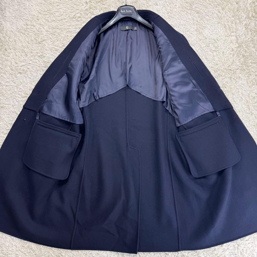 美品　ユニクロ　ジルサンダー　チェスターコート　オーバーサイズ　濃紺　XXL
