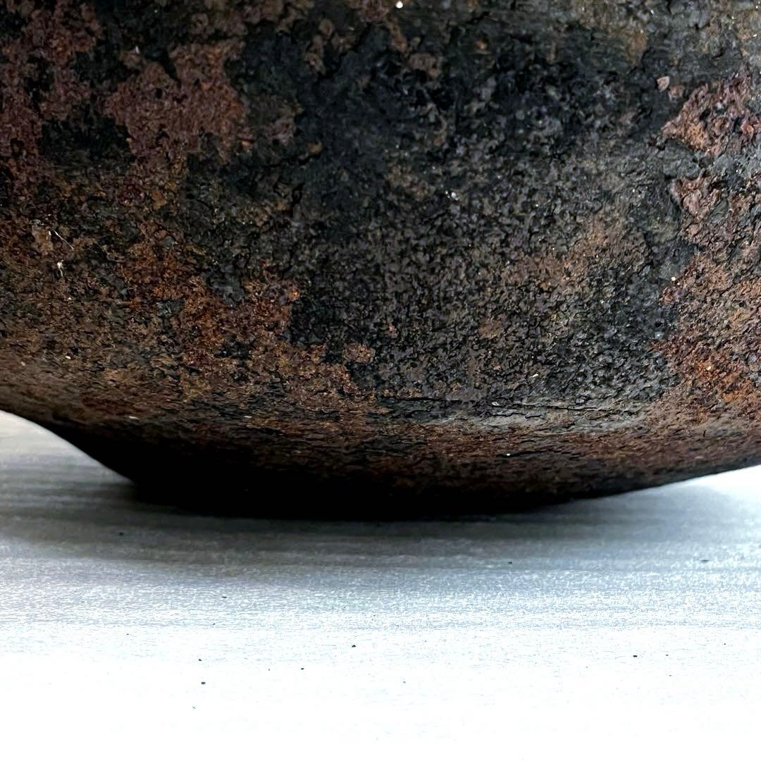 アンティーク　鉄鍋　特大　釜炒り　茶炒り　大鍋　約200年前　江戸時代